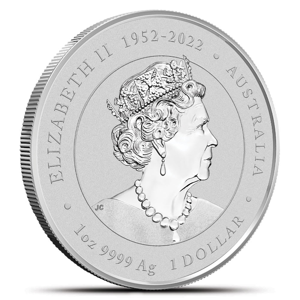 2024 Colorized Australian Lunar White Dragon Silver Coin