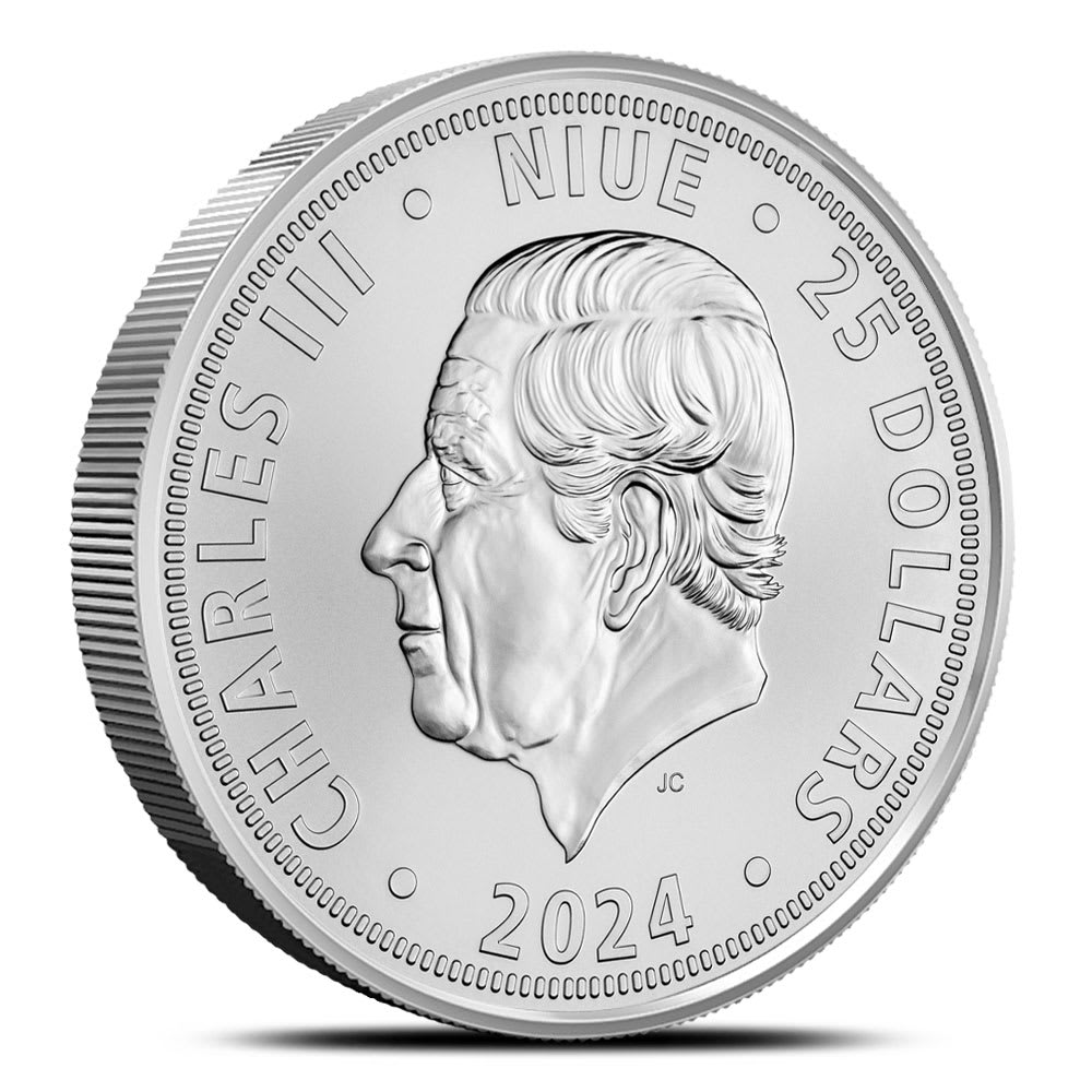 2024 Niue Czech Lion 10 oz Silver Coin BU - Provident Metals™