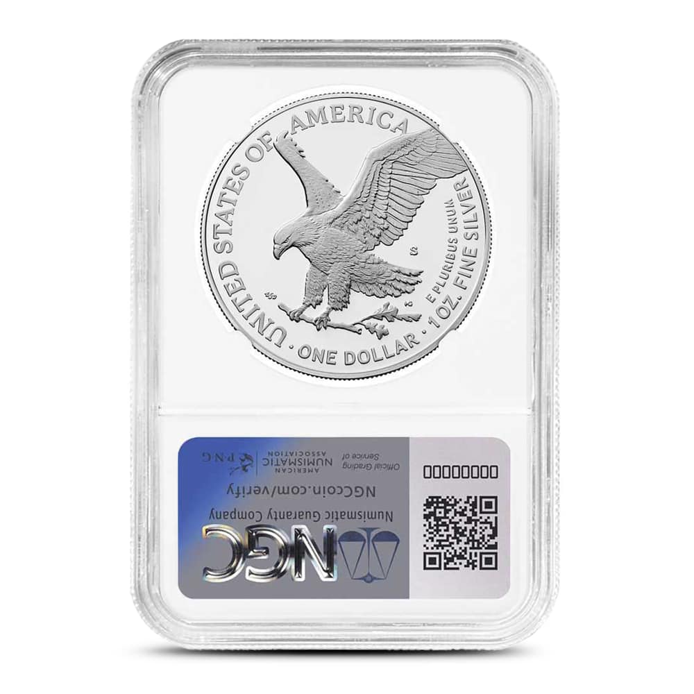 2025-S Proof American Eagle 1 oz Silver Coin NGC PF70 UCAM ER