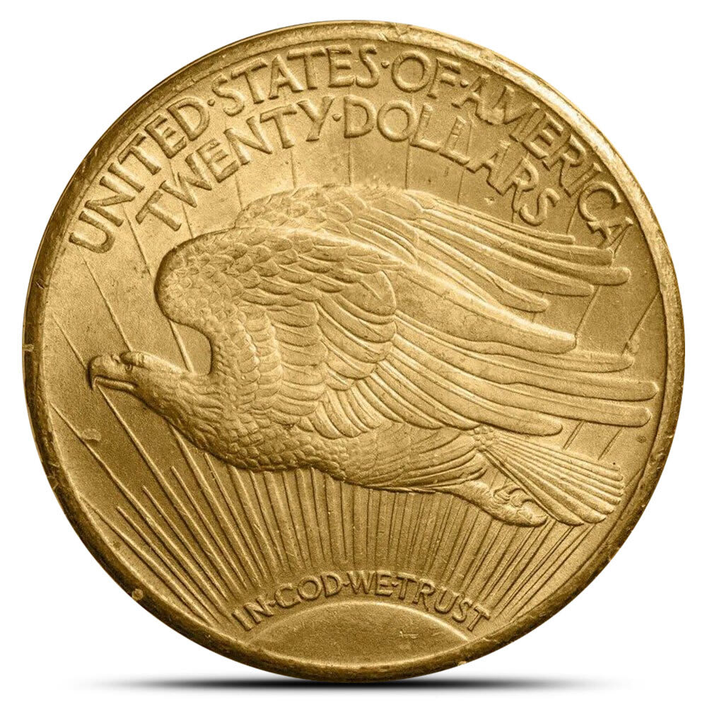 Pre-33 $20 Saint Gaudens Double Eagle Gold Coin AU - Provident Metals™
