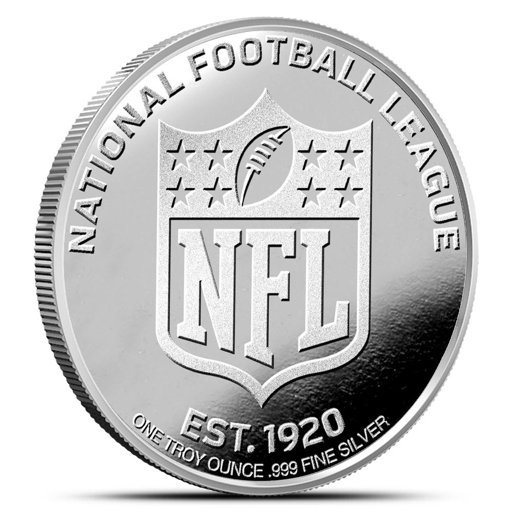1 oz Silver Colorized NFL Detroit Lions Round BU - Provident Metals™