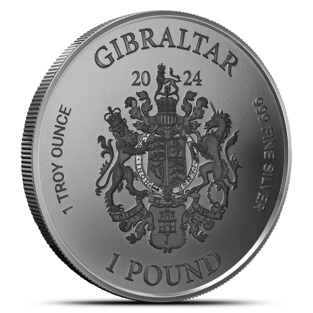 2024 Gibraltar Lady Justice 1 oz Silver Coin Proof-Like