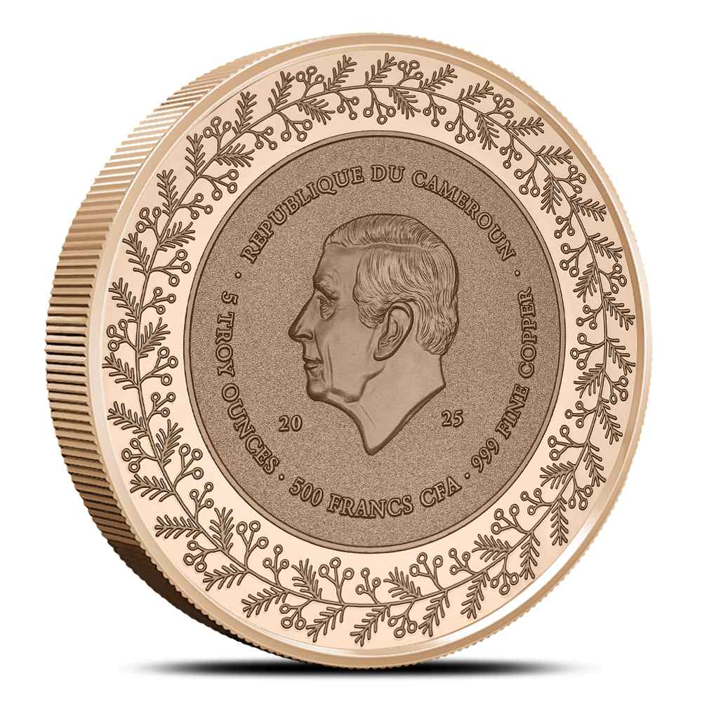 2025 High Relief Cameroon Nativity 5 oz Copper Coin - Provident Metals™