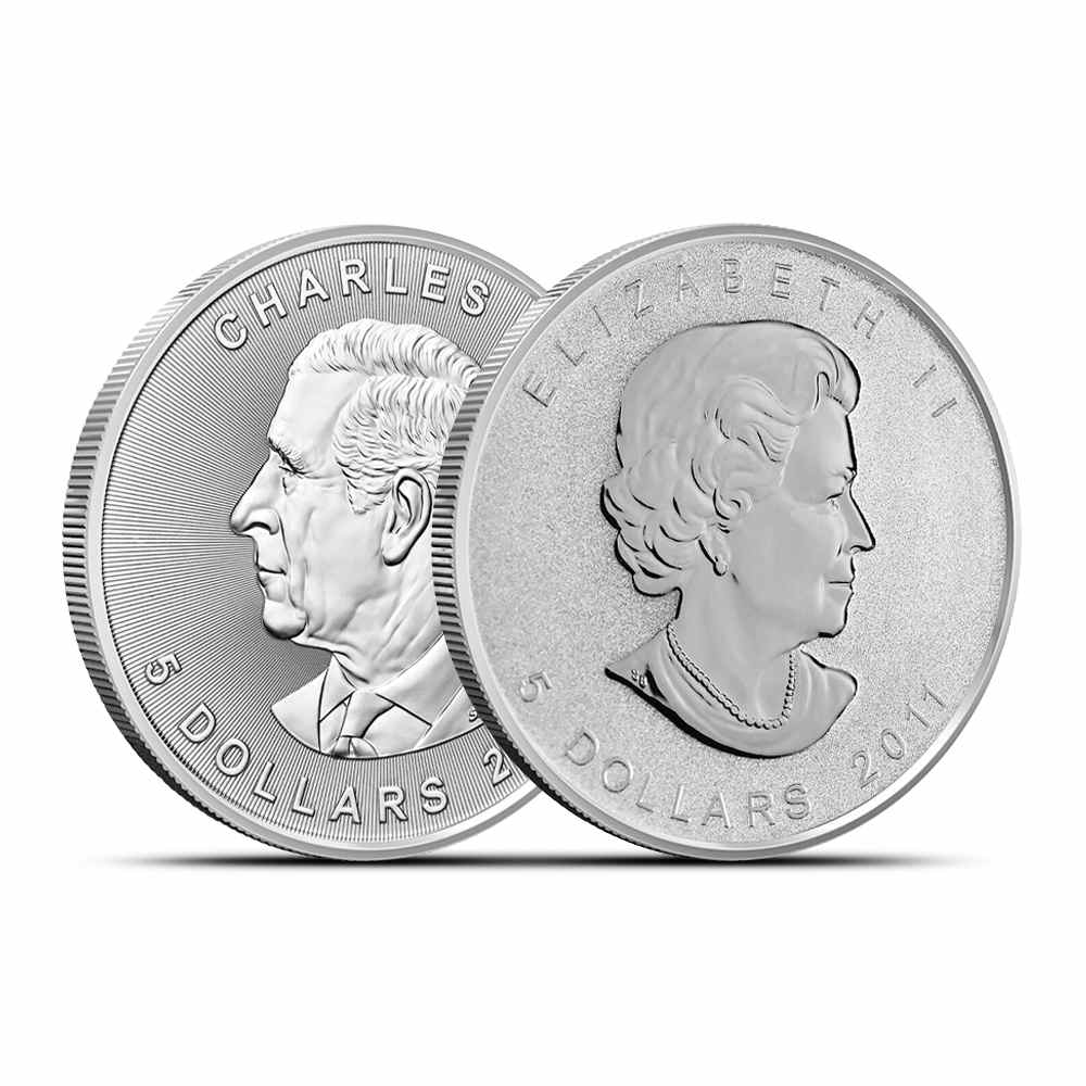 Canadian Maple Leaf 1 oz Silver Coin Random Year - Provident Metals™