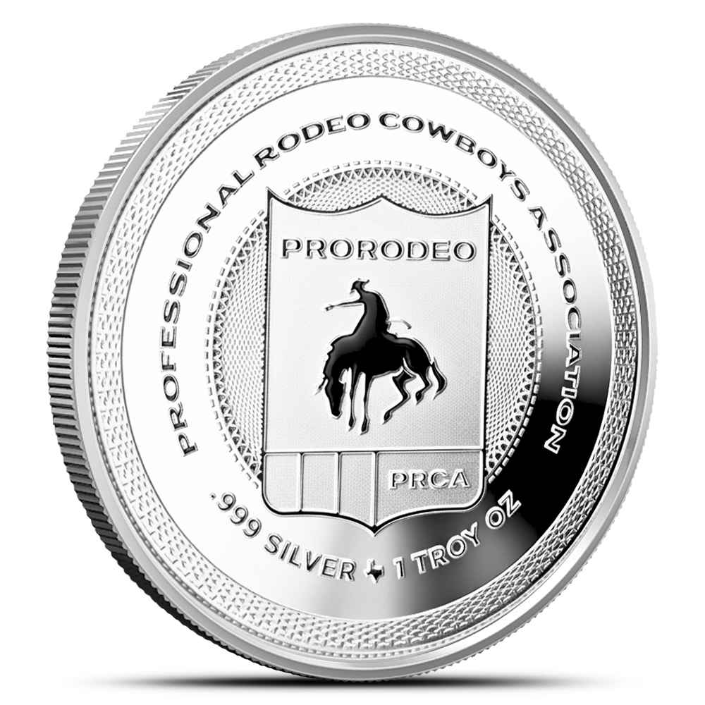 1 oz Silver Reverse Proof PRCA Saddle Bronc Round | Texas Mint - Provident  Metals™