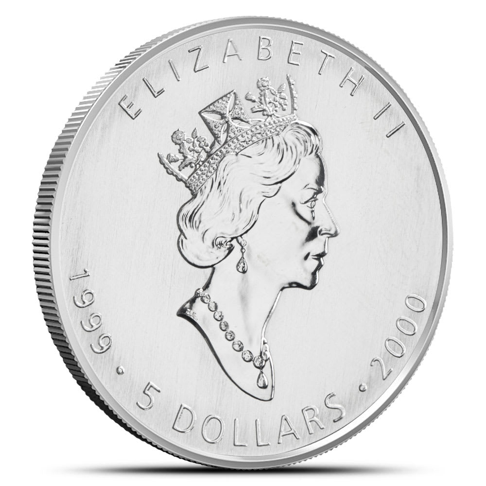 2000 Fireworks Privy Canadian Maple Leaf 1 oz Silver Coin - Provident  Metals™