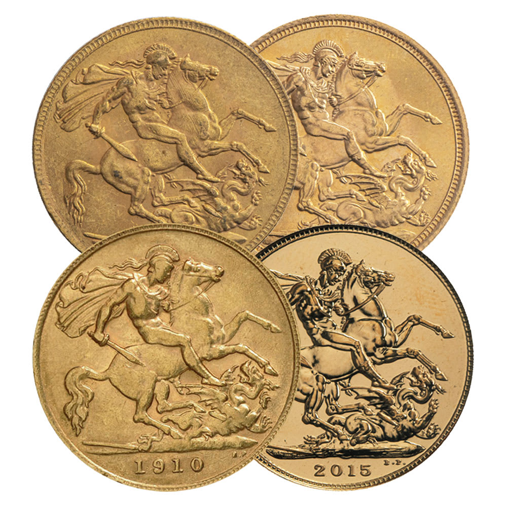 Great Britain Gold Sovereign Coin Mixed Types, Random Year, Varied  Condition - Provident Metals™