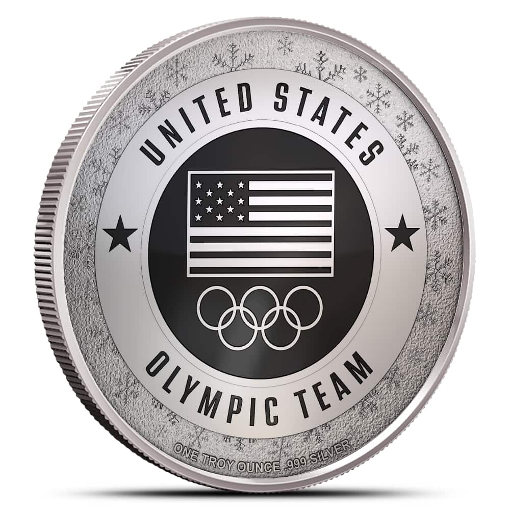 1 oz Silver 2026 Coach Snoop Winter Games Round New - Provident