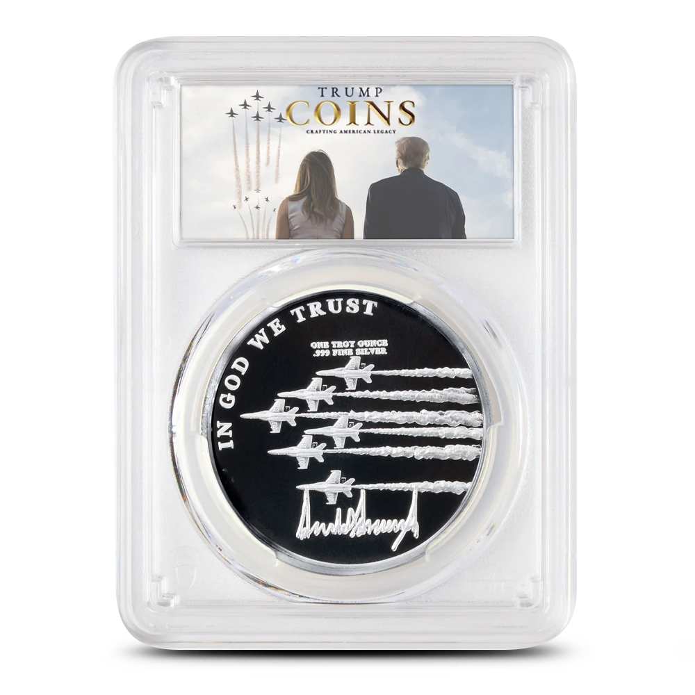 1 oz Silver President Trump Jets Medallion PCGS GEM Proof - Provident  Metals™