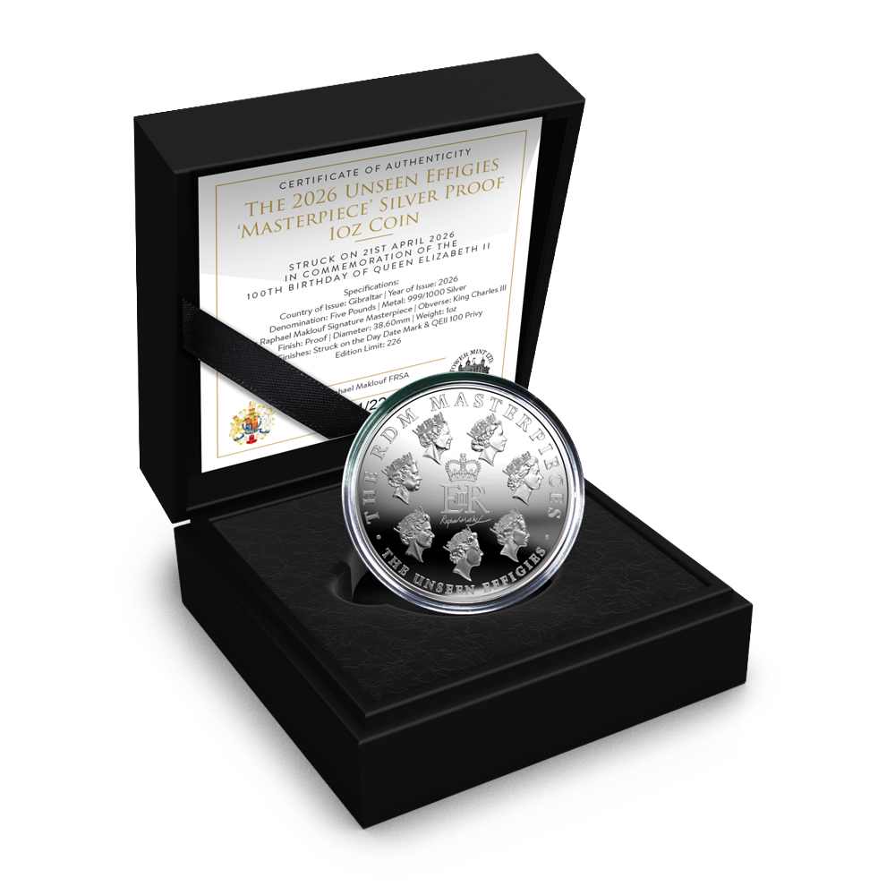 2026 1 oz Proof Gibraltar Silver The Queen Elizabeth II 100