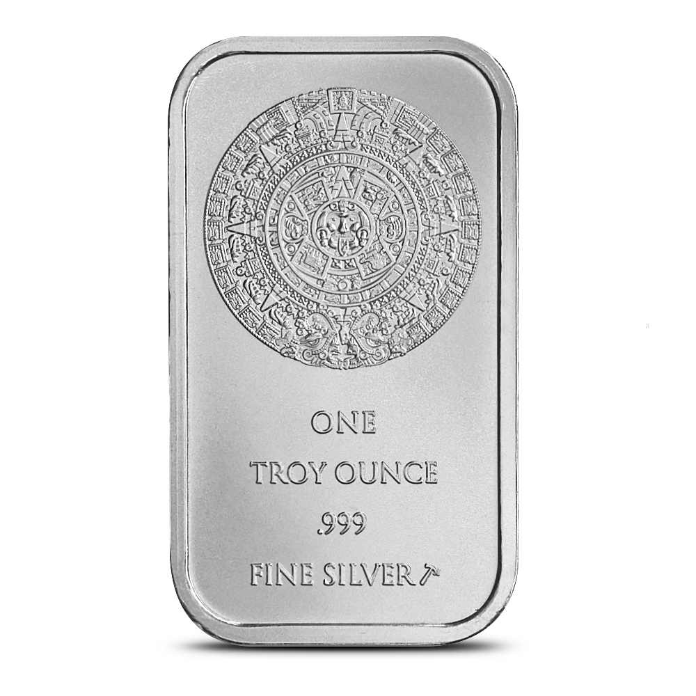 1 oz Silver SilverTowne Aztec Calendar Bars (New) - Silver.com™
