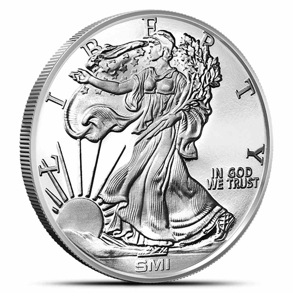 1 oz Silver Walking Liberty Round New, MintMark SI | Sunshine