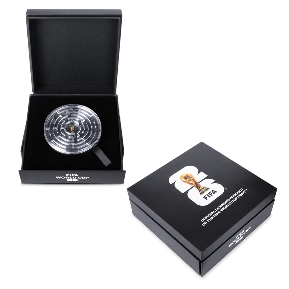 2026 2 oz Antique Samoa FIFA World Cup Maze Silver Coin (Box + CoA