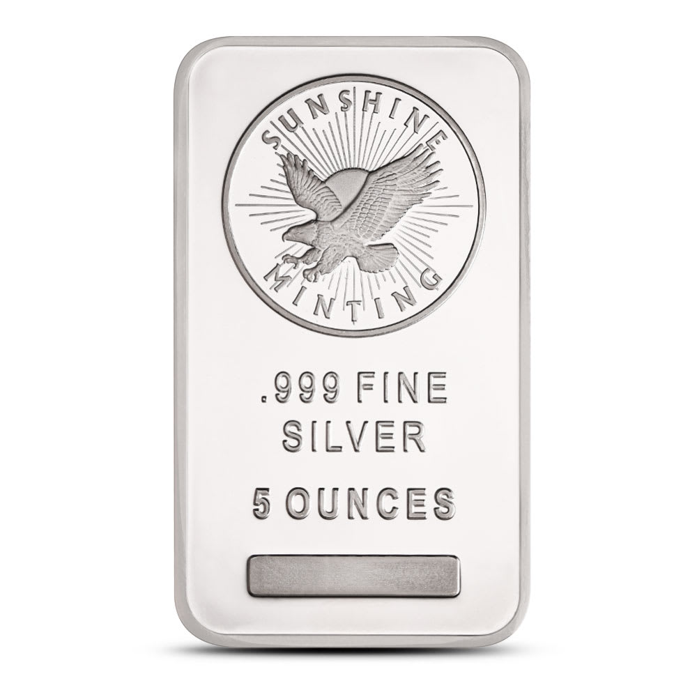 5 oz Silver Bar New, MintMark SI | Sunshine Minting - Provident
