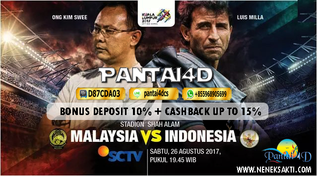 Prediksi Sea Games Malaysia vs Indonesia 26 Agustus 2017