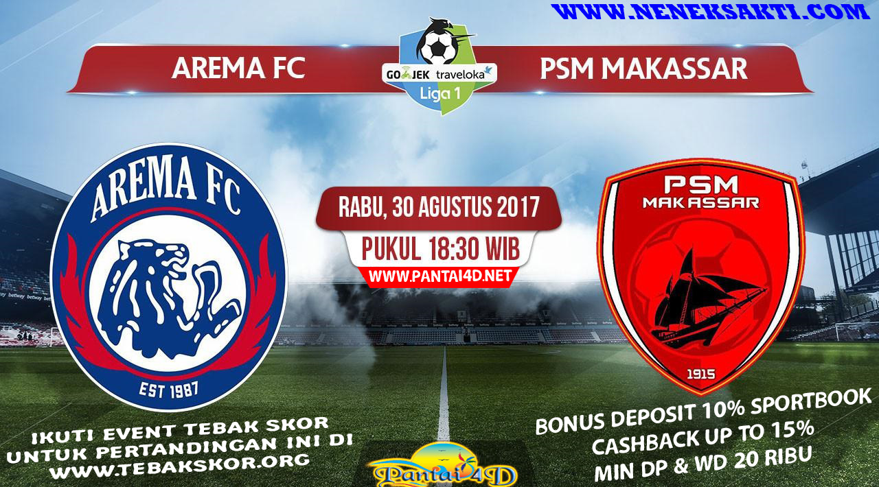 Prediksi Bola Arema FC vs PSM Makassar 30 Agustus 2017