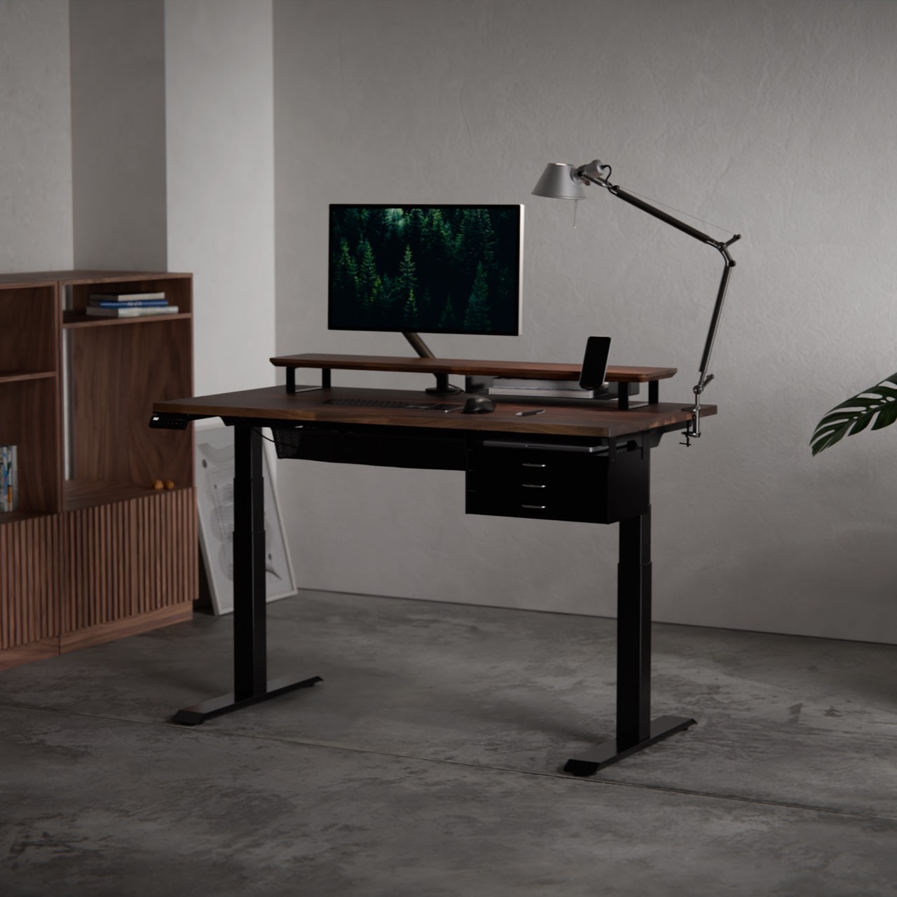 【SAKA】 preducts 昇降デスク　ブラック モジュール式 電動昇降デスク PREDUCTS DESK