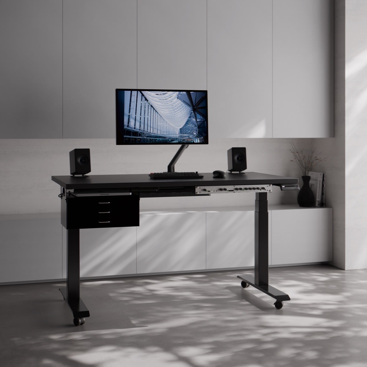 【preducts】電動昇降デスク2点おまとめ販売品 モジュール式 電動昇降デスク PREDUCTS DESK