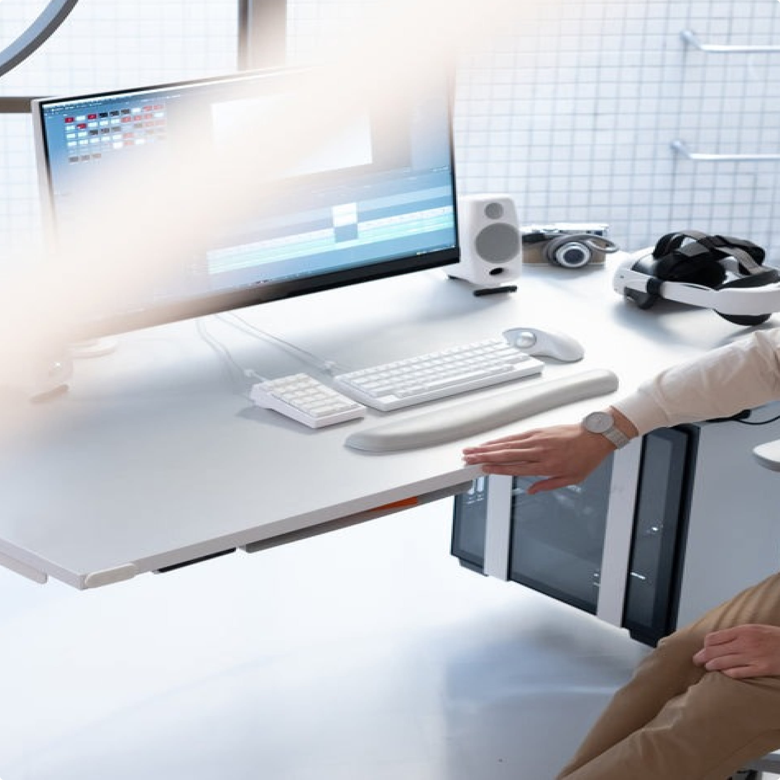 YouTuberのデスク