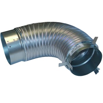 Alukanal m/ventilfeste 125/125 0.6m
