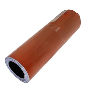 Bly farget 33cm 1mm 4,4m/rl tegl/sort (16,67 kg pr.rl)