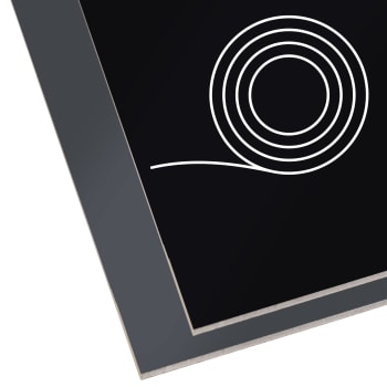 Alu coil 2-sidig sort 9005- mørk grå 7024 DG5000 m/folie 0,9x1250mm EN AW-3005 H44 (ca 200 m2)