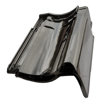 Koramic VHV Vario gavl høyre sort glasert sort