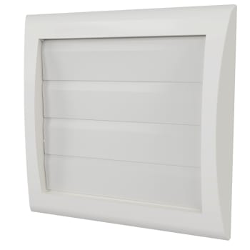 Lamellventil MW 100mm rund stuss hvit