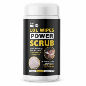 101 Wipes Power Scrub (50 stk) - nettopris