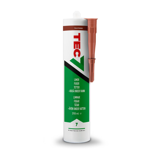 Tec7 Teglstenrød 310ml (6 patr. i krt)