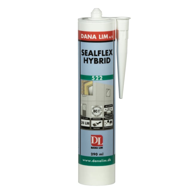 Dana lim Sealflex Hybrid 522 lysgrå 290ml