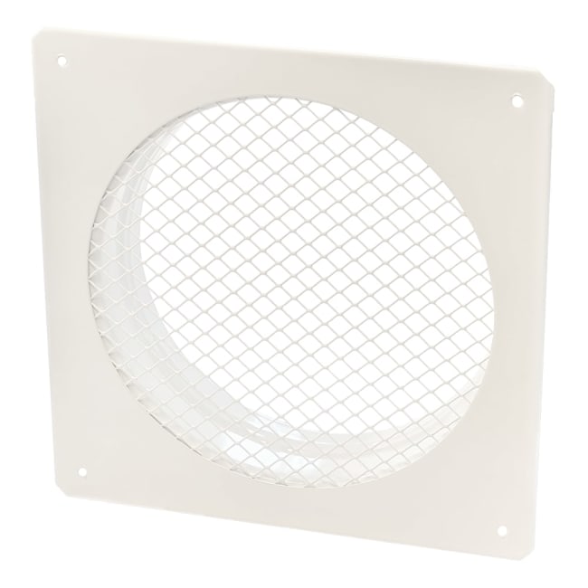 Inntaksrist / avkastrist ø160 hvit