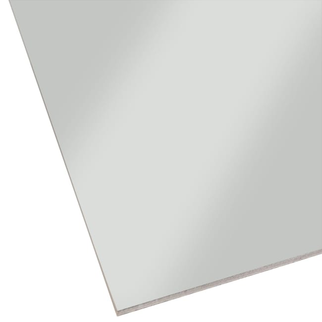Alu plate 7035 lys grå m/folie 0.9x1250x2500mm PVDF 30-35% glans EN AW-3005 H44