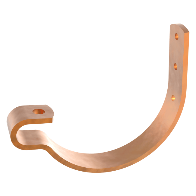 Kassekrok kombi kobber 125mm m/fjær