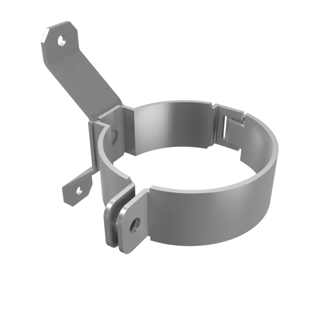 Rørklemme f/tre N-85 ubehandlet 8513 (2 stk)