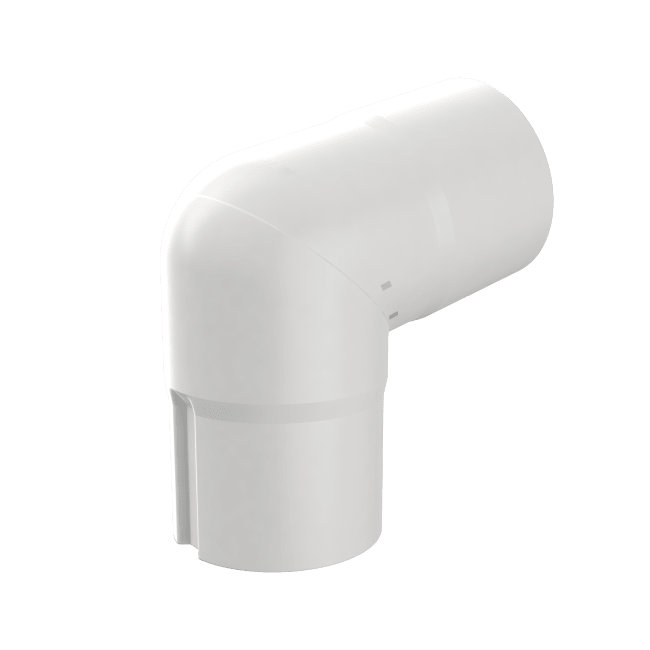 Sveist kne N-70/75gr hvit 7000H