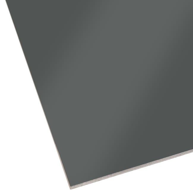 Alu beslag plate 1.25x2.50 mørk grå 7043 1mm