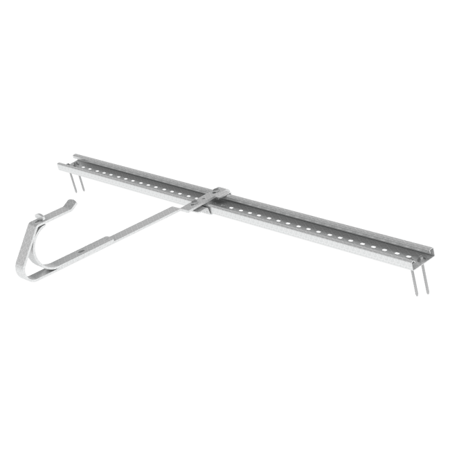 Sikringslinekrok SK S-402 B-2 galvanisert 125cm skinne