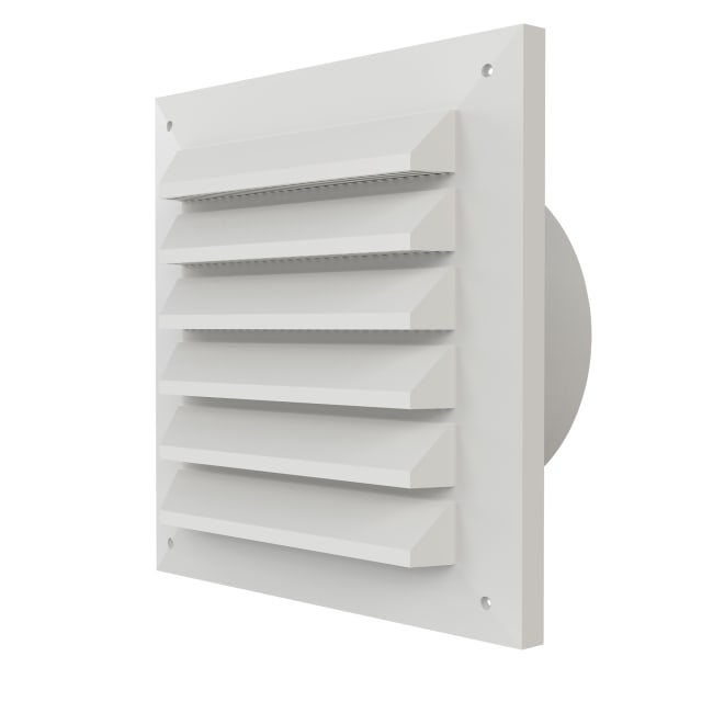 Sjalusirist 125 k hvit Ø125