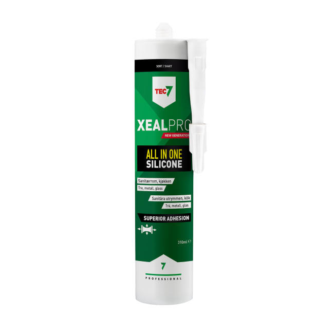 Tec7 Silikon XealPro Sort 310ml