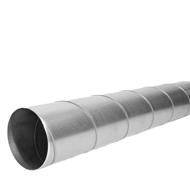 Spirorør 160mm 2.4m med lokk