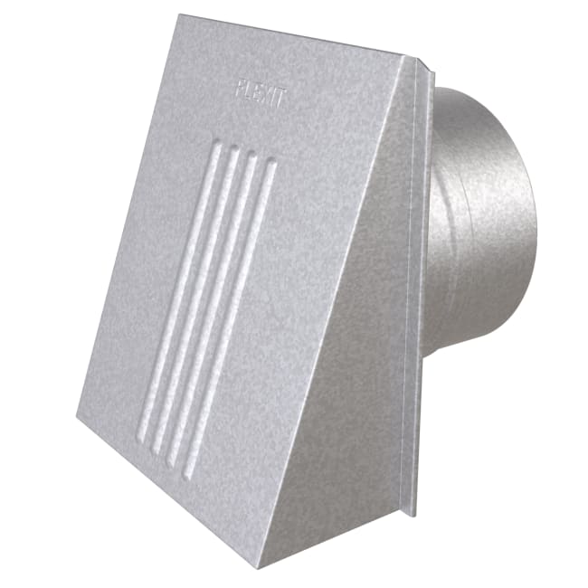 Ventilatorventil 125mm m/kappe og spjeld