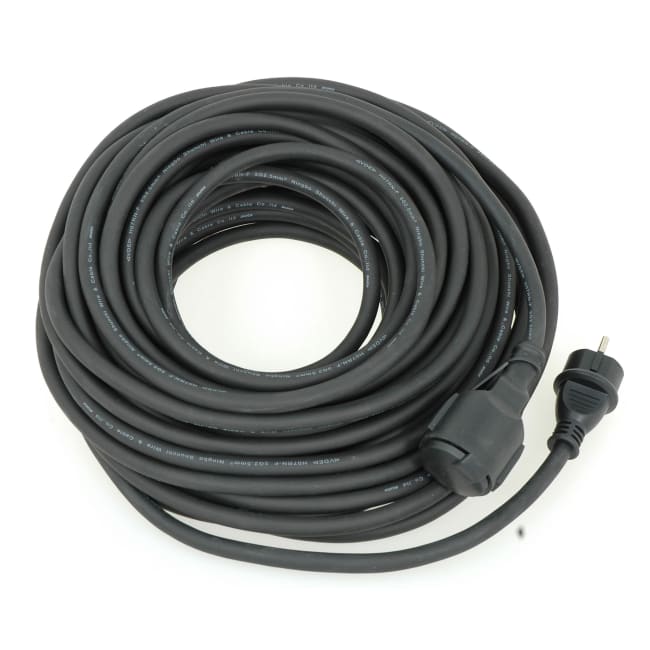 Skjøteledning 20m sort