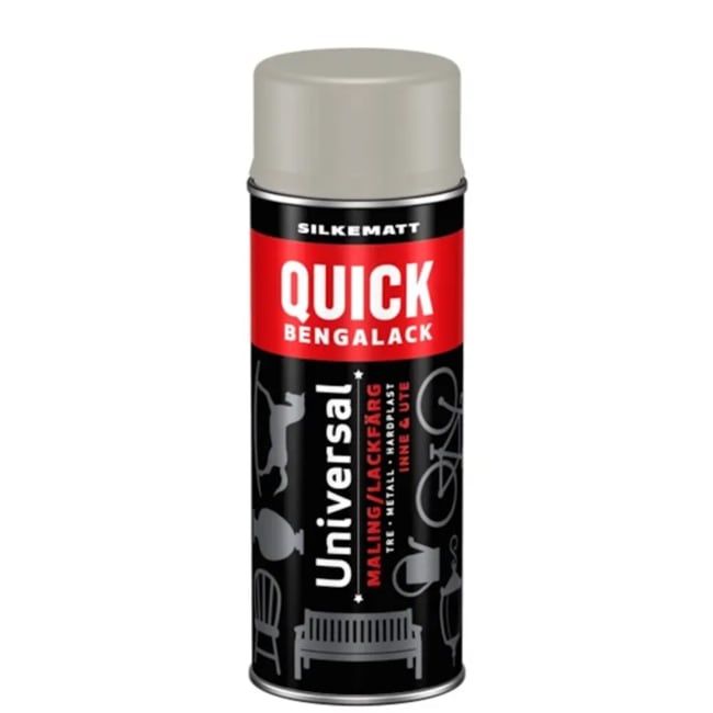 Bengalack Quick spray grå 400ml