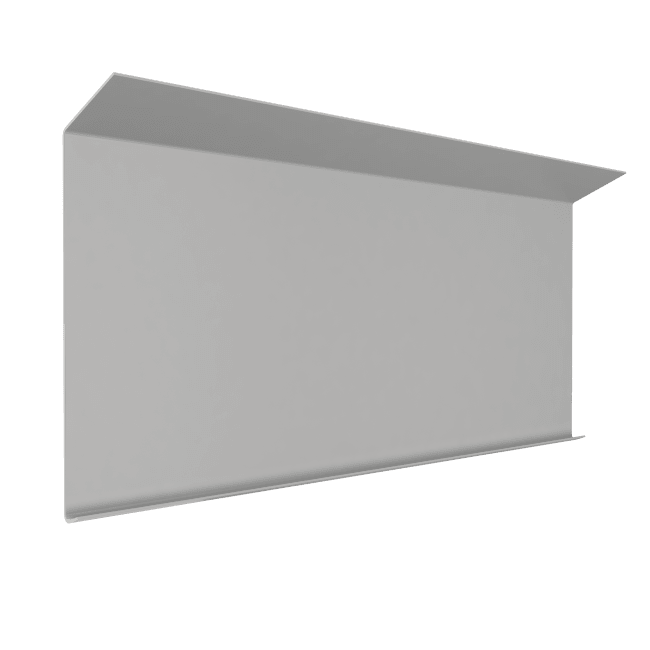 Bordtaksbeslag 14cm 2,5m hvit BBH20514 0,6mm