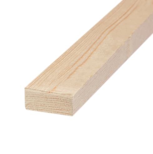 Lekter 23 x 48mm justert hvit