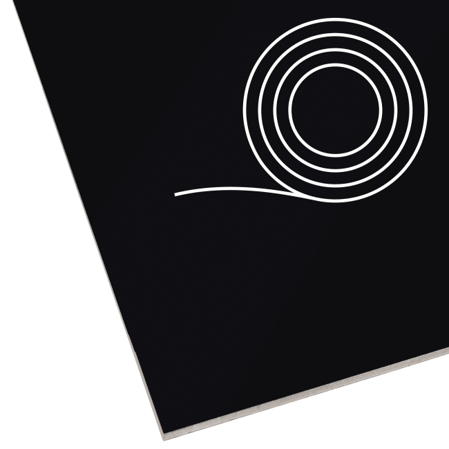 Alu coil 1-sidig folie sort 9005 1.25m 0.9mm (ca 200m2)