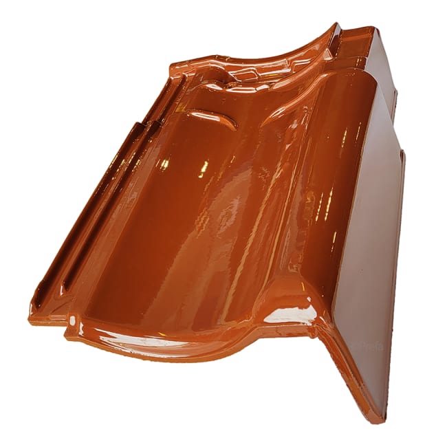 Koramic VHV Vario gavl høyre glasert lys brun