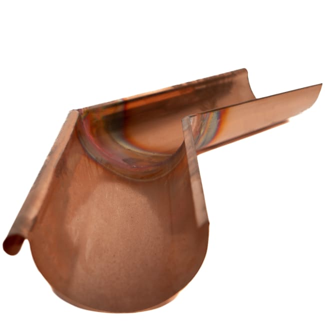 Vinkel kobber utvendig 125mm 45gr