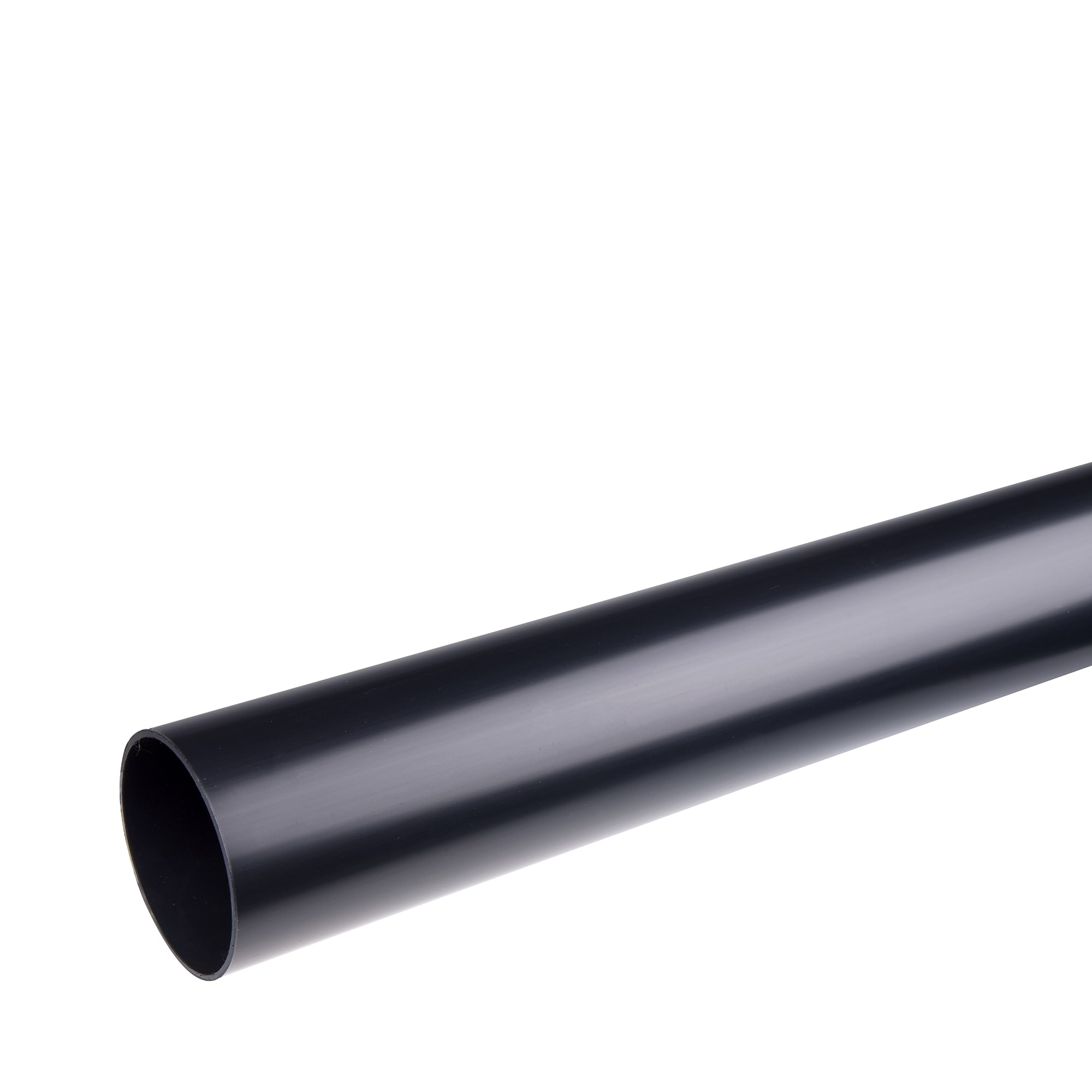 Nedløpsrør 110mm sort 3m Prefa